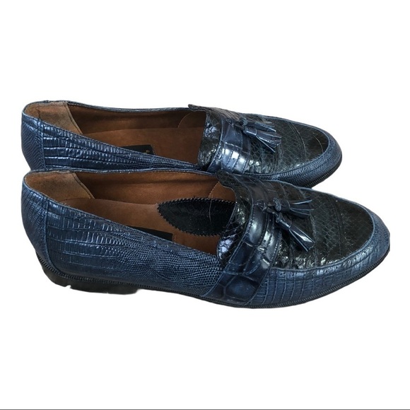 Stacy Adams snake skin loafers women’s size 7.5 - Picture 2 of 10